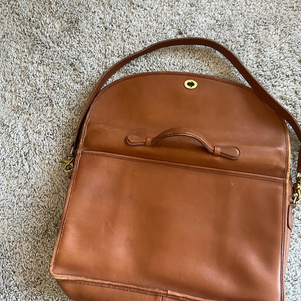 Vintage COACH Crossbody Laptop Messenger Bag - Picture 7 of 8
